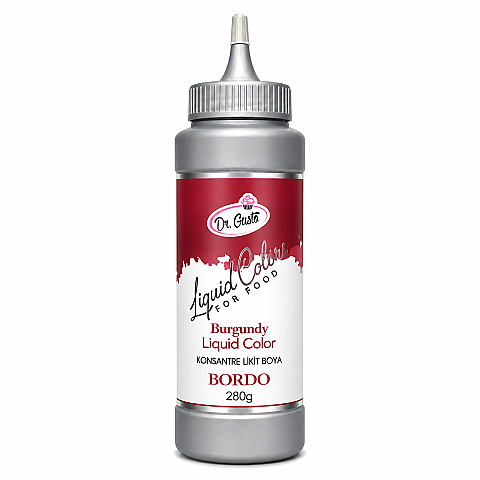 DR GUSTO KONSANTRE LİKİT BOYA BORDO 280 GR - 1