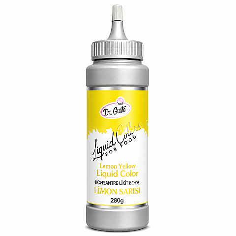 DR GUSTO KONSANTRE LİKİT BOYA LİMON SARISI 280 GR - 1