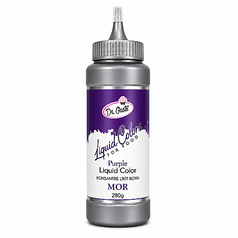 DR GUSTO KONSANTRE LİKİT BOYA MOR 280 ML - 1