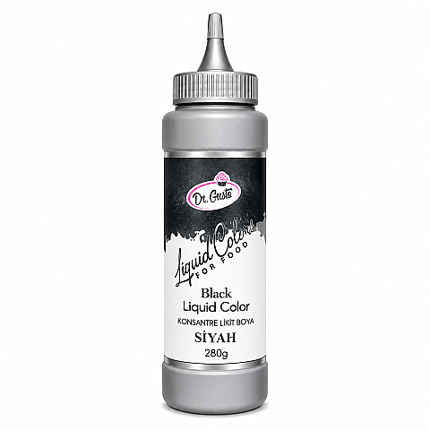 DR GUSTO KONSANTRE LİKİT BOYA SİYAH 280 GR - 1