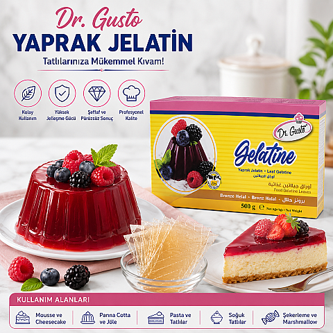 DR. GUSTO YAPRAK JELATİN 500 GR - 2