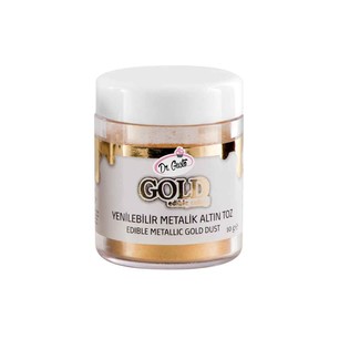 DR GUSTO YENİLEBİLİR METALİK TOZ 10 GR ALTIN - Dr. GUSTO