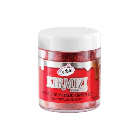 DR GUSTO YENİLEBİLİR METALİK TOZ 10 GR KIRMIZI - 1