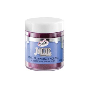 DR GUSTO YENİLEBİLİR METALİK TOZ 10 GR MOR - Dr. GUSTO