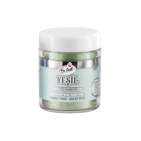 DR GUSTO YENİLEBİLİR METALİK TOZ 10 GR YEŞİL - 1