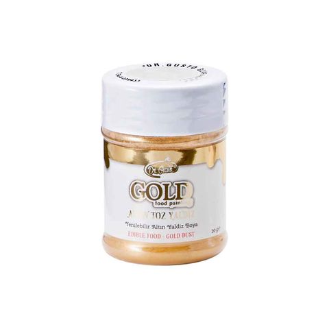 DR GUSTO YENİLEBİLİR METALİK TOZ 20 GR ALTIN - 1