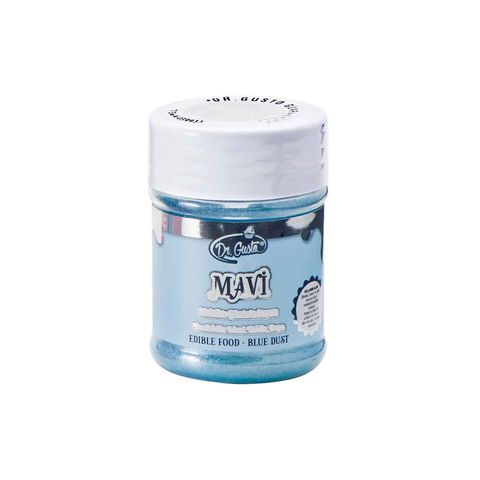 DR GUSTO YENİLEBİLİR METALİK TOZ 20 GR MAVİ