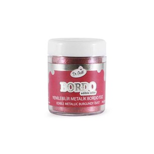 DR GUSTO YENİLEBİLİR METALİK TOZ BORDO 10 GR 1184 - Dr. GUSTO