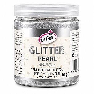 DR GUSTO' YENİLEBİLİR METALİK TOZ GLITTER SEDEF 50 GR - Dr. GUSTO