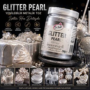 DR GUSTO' YENİLEBİLİR METALİK TOZ GLITTER SEDEF 50 GR - 2