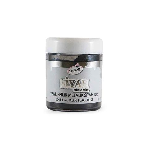 DR GUSTO YENİLEBİLİR METALİK TOZ SİYAH 10 GR 1214 - 1
