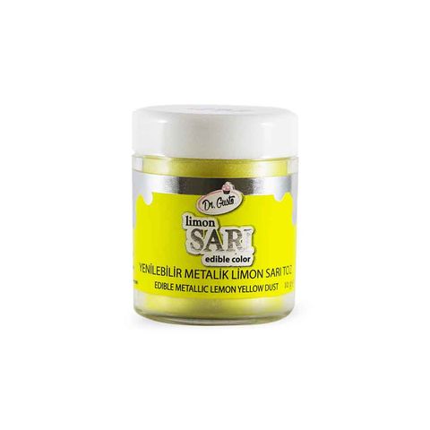 DR GUSTO YENİLEBİLİR METALK TOZ LİMN SARI 10G 1313 - 1