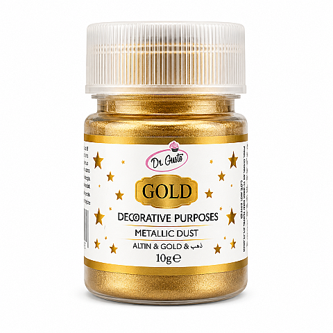 DR GUSTO GIDA DIŞI METALİK TOZ BOYA 10 GR ALTIN - 1