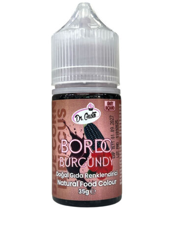 DR.GUSTO DOĞAL LİKİT BOYA BORDO 35 ML - 1