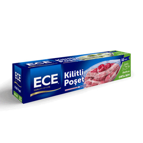 ECE KİLİTLİ BUZDOLABI POŞETİ ORTA BOY 10'LU