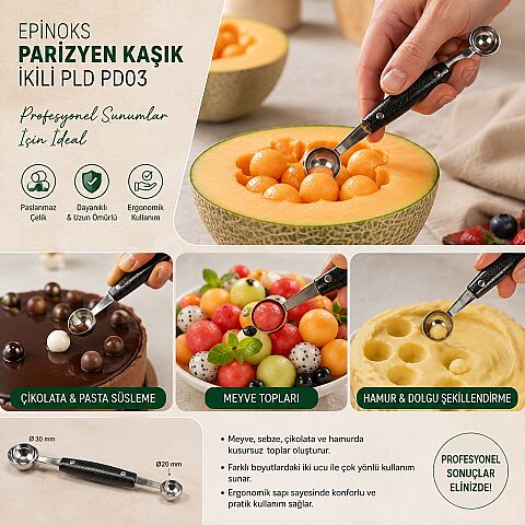 EPİNOX PARİZYEN KAŞIK İKİLİ PLD PD03 - 3