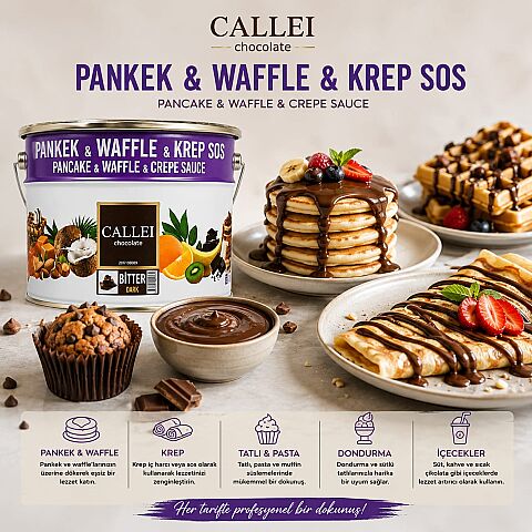 EXTRA BİTTER WAFFLE KREP SOS 10 KG - 2