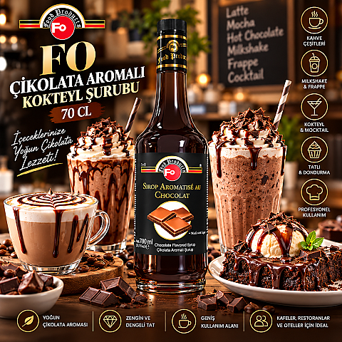 FO ÇİKOLATA AROMALI KOKTEYL ŞURUBU 70 CL - 2