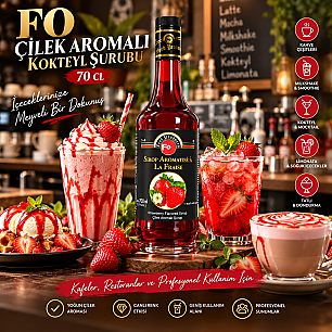 FO ÇİLEK AROMALI KOKTEYL ŞURUBU 70 CL - 2