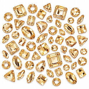 GIDA DIŞI PASTA SÜSÜ GÜMÜŞ-GOLD TAŞLAR (50 ADET) - 4