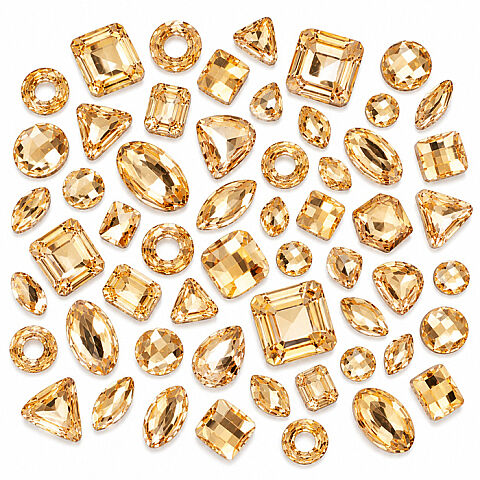 GIDA DIŞI PASTA SÜSÜ GÜMÜŞ-GOLD TAŞLAR (50 ADET) - 4