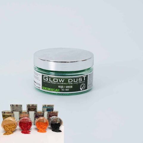 GLOW DUST TOZ SİM YEŞİL (YENİLEBİLİR) 20 GR
