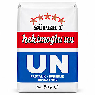 HEKİMOĞLU SÜPER 1 PASTALIK BÖREKLİK UN 5 KG - HEKİMOĞLU UN