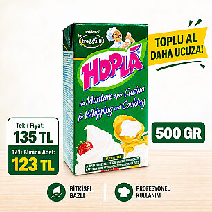 HOPLA ŞEKERSİZ SIVI ŞANTİ 500 GR - HOPLA