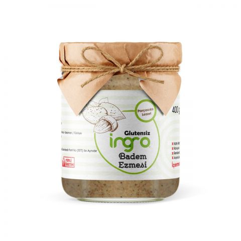 İNGRO GLUTENSİZ BADEM EZMESİ 400 GR - 1