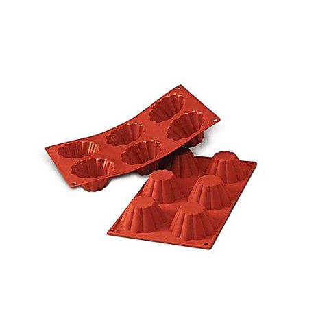 JX-065 PASTRY SİLİKON TURUNCU TART KALIBI 6 LI - 1