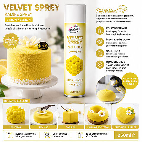 KADİFE SPREY LİMON SARISI 250 ML - 2