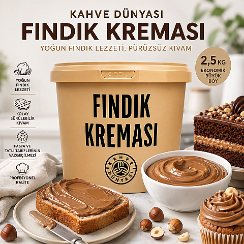 KAHVE DÜNYASI FINDIK KREMASI 2,5 KG - 2