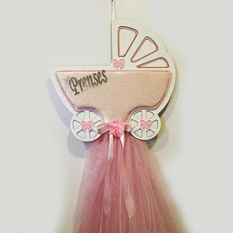 KAPI SÜSÜ AHŞAP PUSET PEMBE - 1