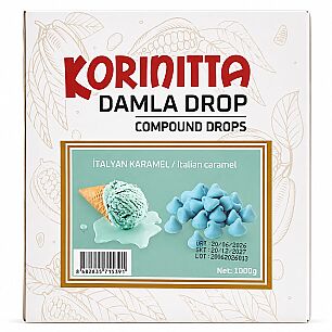 KORİNİTA İTALYAN KARAMEL DAMLA KOKOLİN 1 KG - KORİNİTTA