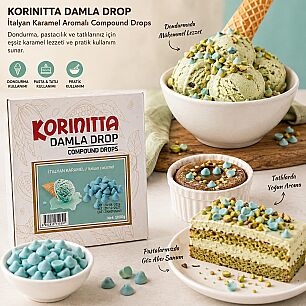 KORİNİTA İTALYAN KARAMEL DAMLA KOKOLİN 1 KG - 2