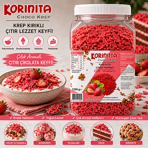 KORİNİTTA CHOCOKREP 1,25 KG ÇİLEK - 2
