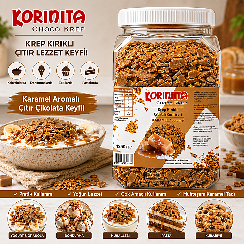 KORİNİTTA CHOCOKREP 1,25 KG KARAMEL - 2