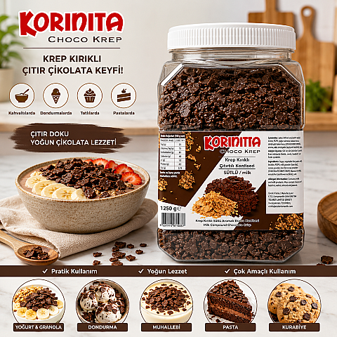 KORİNİTTA CHOCOKREP 1,25 KG SÜTLÜ - 2