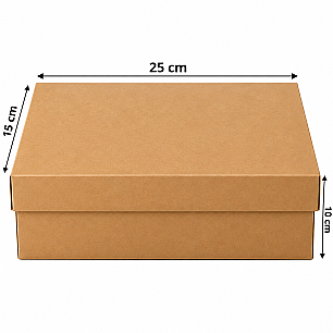KRAFT CUPCAKE TAŞIMA KUTUSU 6'LI 25*15*10 CM - 