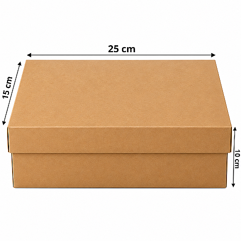KRAFT CUPCAKE TAŞIMA KUTUSU 6'LI 25*15*10 CM - 1