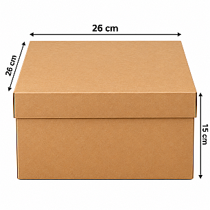 KRAFT PASTA KUTUSU 26*26*15 CM - 