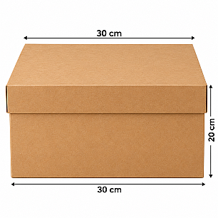 KRAFT PASTA KUTUSU 30*30*20 CM - 