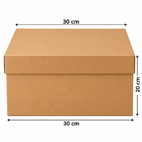 KRAFT PASTA KUTUSU 30*30*20 CM - 1
