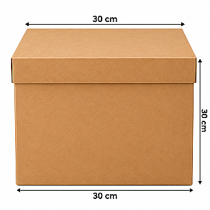 KRAFT PASTA KUTUSU 30*30*30 CM - 