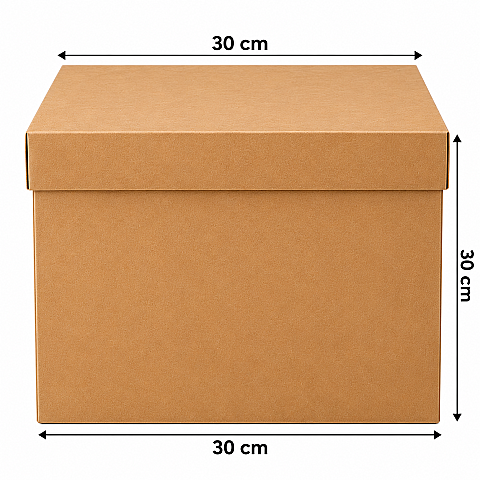 KRAFT PASTA KUTUSU 30*30*30 CM - 1