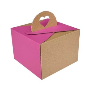 KRAFT PASTA KUTUSU KULPLU 22*22*15 CM - 