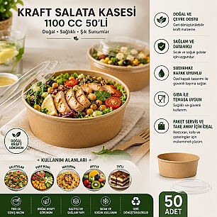 KRAFT SALATA KASESİ 750 CC 50'Lİ - 2