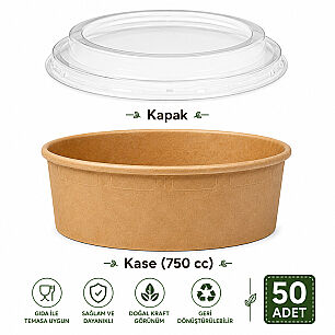 KRAFT SALATA KASESİ 750 CC 50'Lİ - 