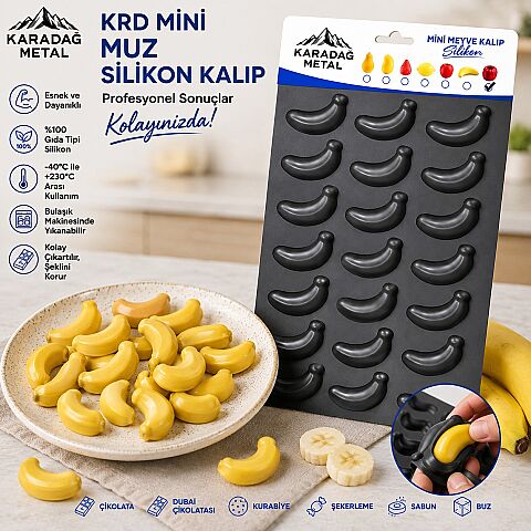 KRD MİNİ MUZ SİLİKON KALIP - 2