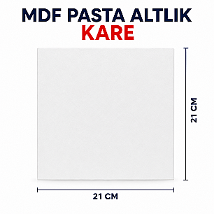 MDF PASTA ALTLIK KARE 21*21 CM - DİĞER